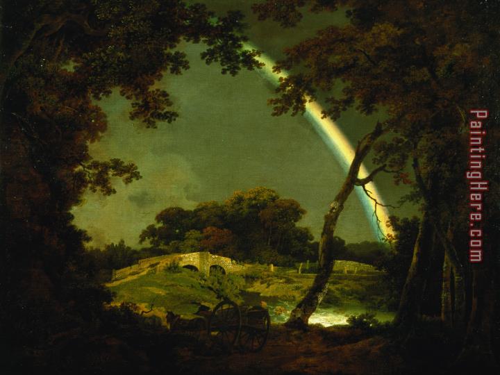 Joseph Wright of Derby Landscape with a Rainbow